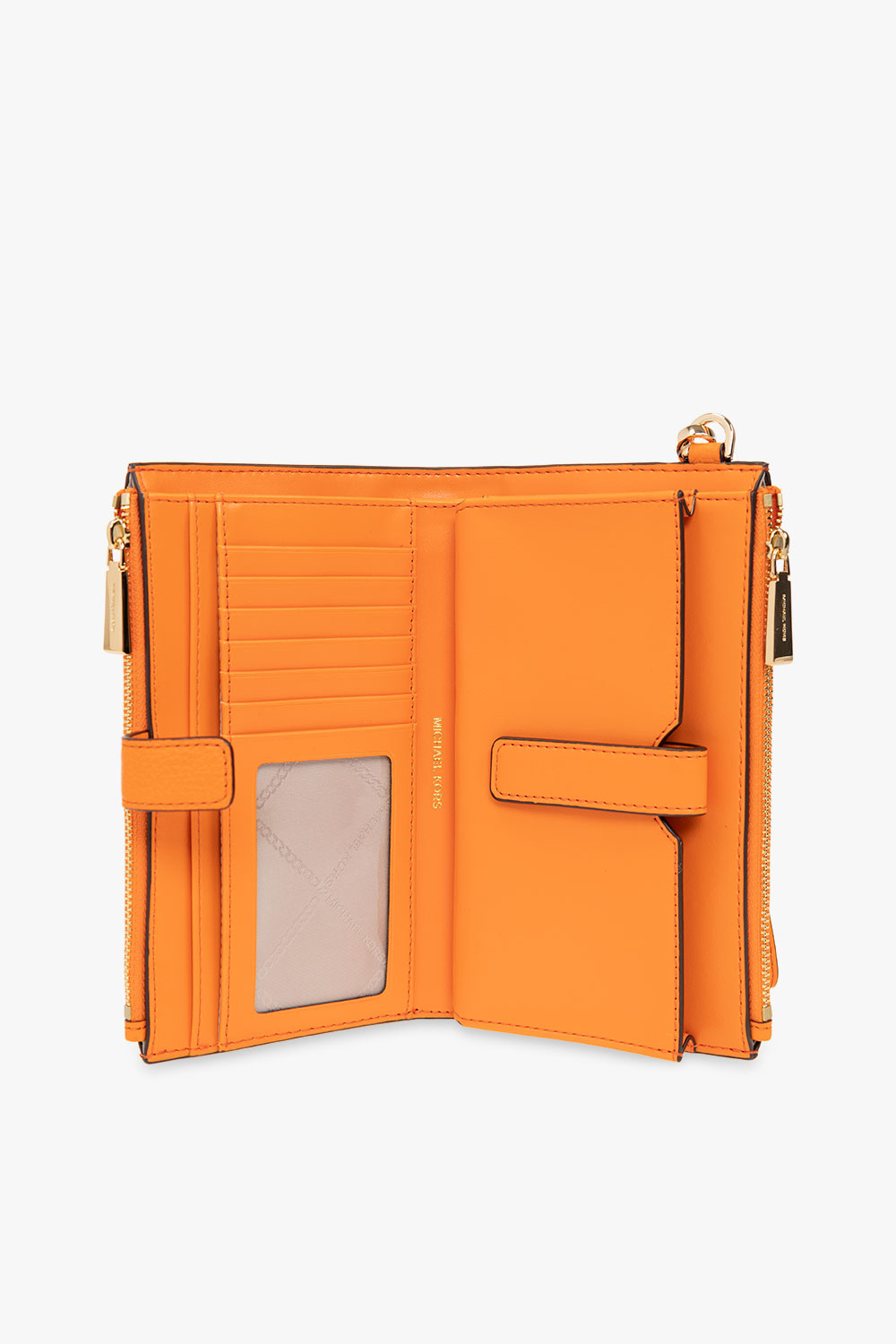 Michael kors jet on sale set wallet orange